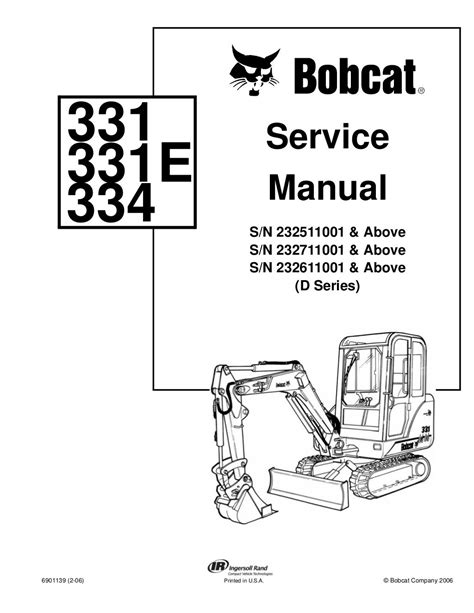 331 bobcat excavator|bobcat 331 excavator service manual.